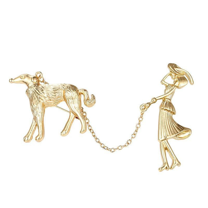 Broche Originale Gracieuse Promenade