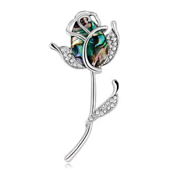 broche rose infini