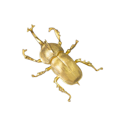 Broche Scarabée<br> Or Nature