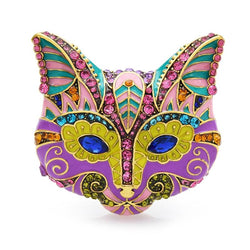 broche tête de chat