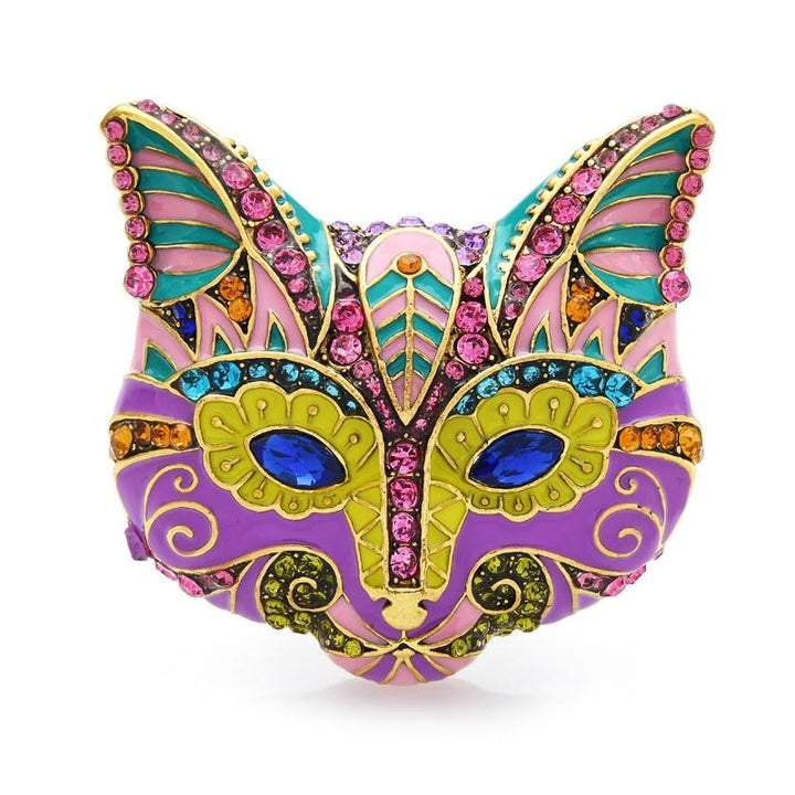 broche tête de chat