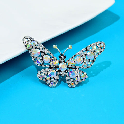 Broche Papillon<br> Strass