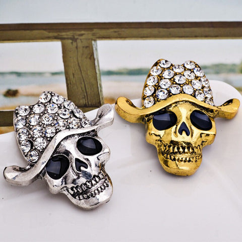 Broche Halloween<br> Bling Bling Skull