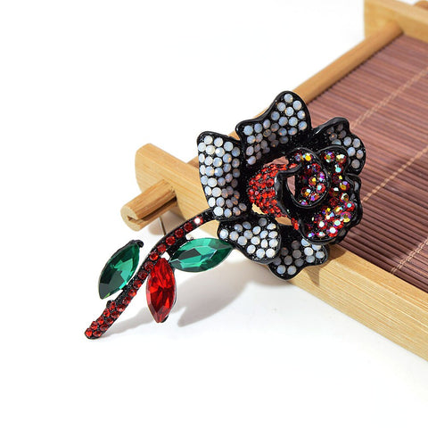Broche Fleur <br>Rose Pixels