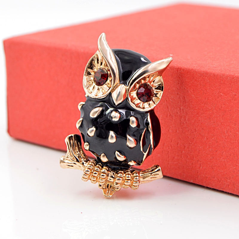 Broche Oiseau Chouette Neuve - Bijou Fantaisie, Sans Emballage