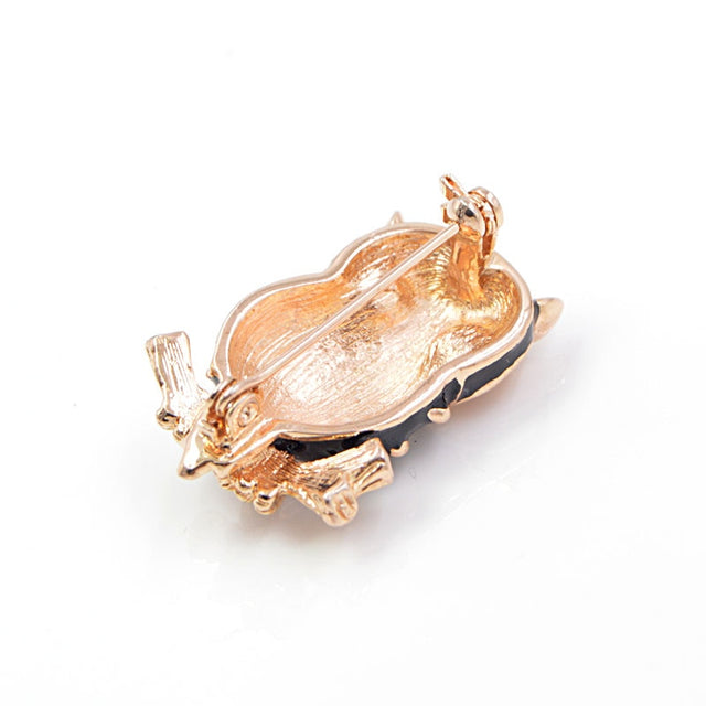Broche Oiseau Chouette Curieuse