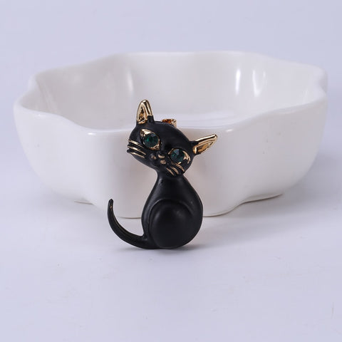 Broche Chat<br> Noir