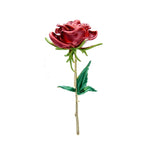 broche fleur rose duchesse rouge