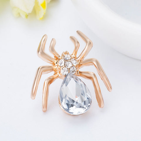 Broche Araignée<br> Mother Queen Strass