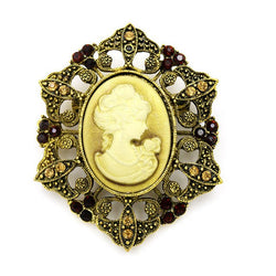 Broche Camée Vintage Chic