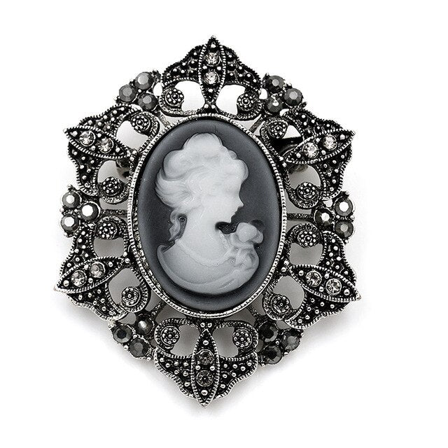 Broche Camée Vintage Chic