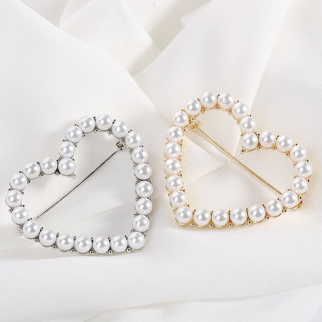 Broche Cœur Perles de Joie