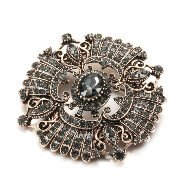 Broche Ancienne Cercle Doré