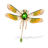 broche libellule bonheur éternel vert