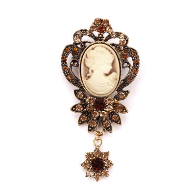 Broche Camée<br> Étoile Antique