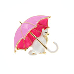 Broche Chat <br>Parapluie