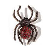 broche araignée veuve noire et rouge