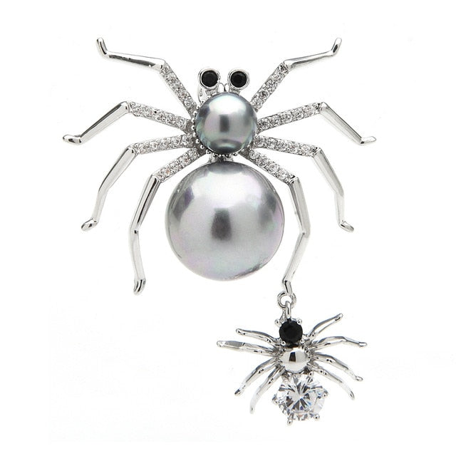 Broche Araignée Mère & Fille