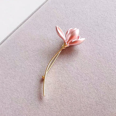 Broche Fleur <br>Rose Péché Mignon