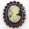 Broche Camée Noir & Blanc