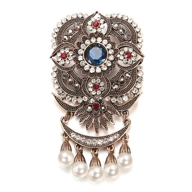 Broche Ancienne Style Indien