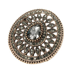 Broche Ancienne Médaillon à Strass