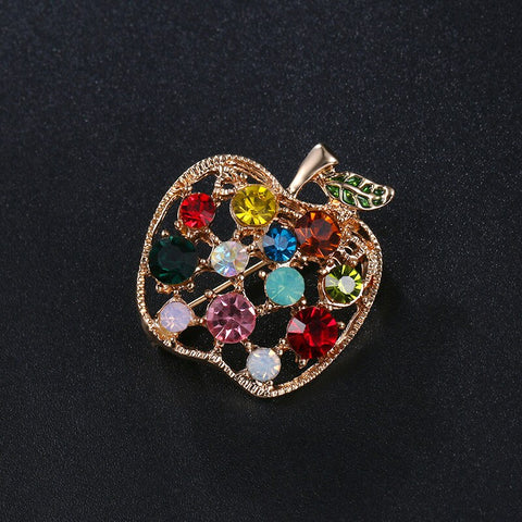 Broche Originale<br> Pomme Colorée