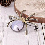 Broche Araignée <br>Rose Opale