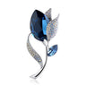 Broche Fleur Rose Crystal