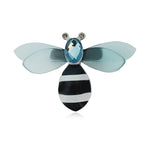 broche abeille acrylique et cristal