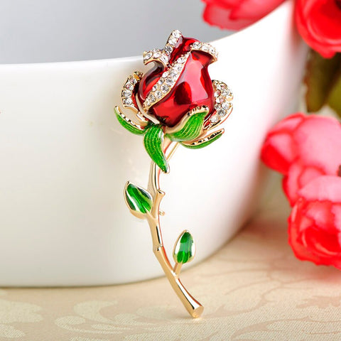 Broche Fleur <br>Rose Millésime