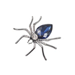 broche araignée bleu électrique