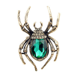 broche araignée cristal de jade