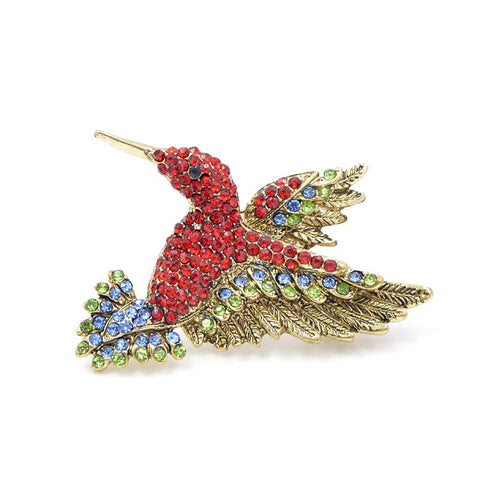 Broche Oiseau <br>Colibri Flambant